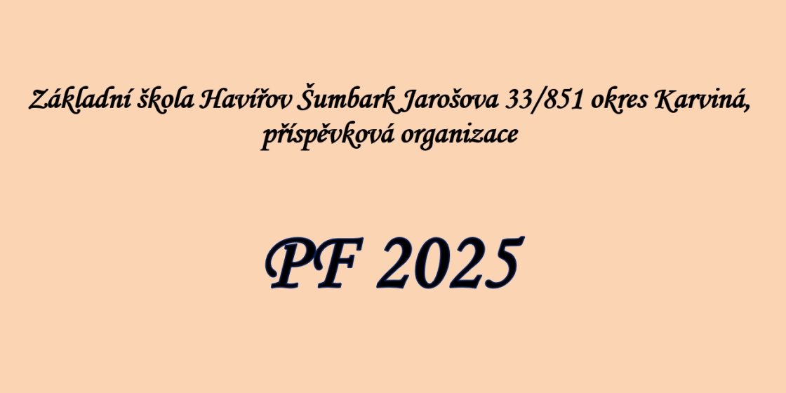 PF 2025 ZŠ Jarošova