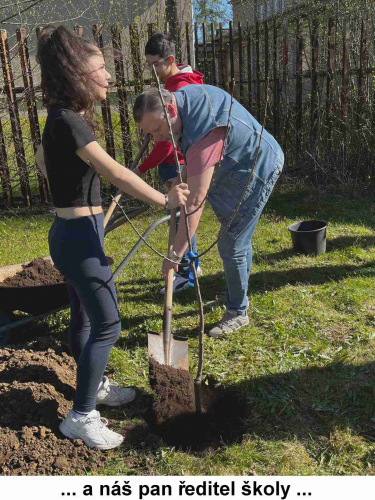 Den Země oslavili deváťáci zasazením ovocného stromu 10