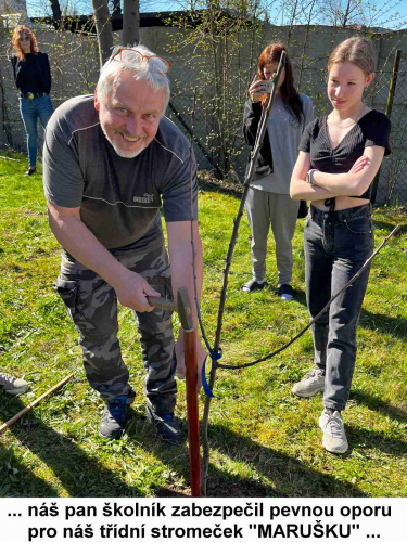 Den Země oslavili deváťáci zasazením ovocného stromu 11