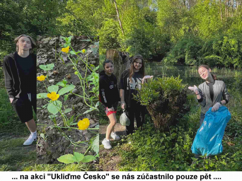 Deváťáci se zúčastnili akce Ukliďme Česko 01