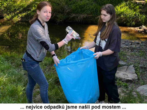 Deváťáci se zúčastnili akce Ukliďme Česko 16