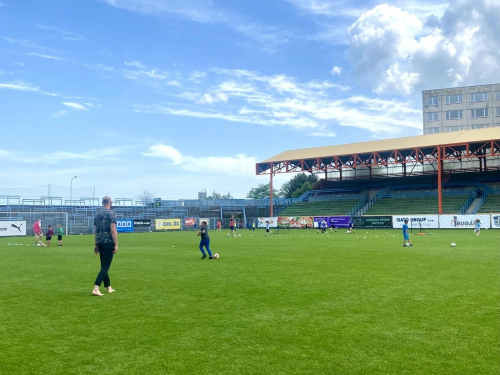 Prvňáci se zúčastnili sportovní akce Můj první gól 02